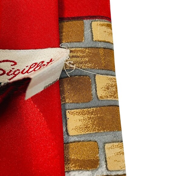 Roda Syglet Exclusive Christmas Silk Tie Santa Design 57"-60" - Picture 5 of 6